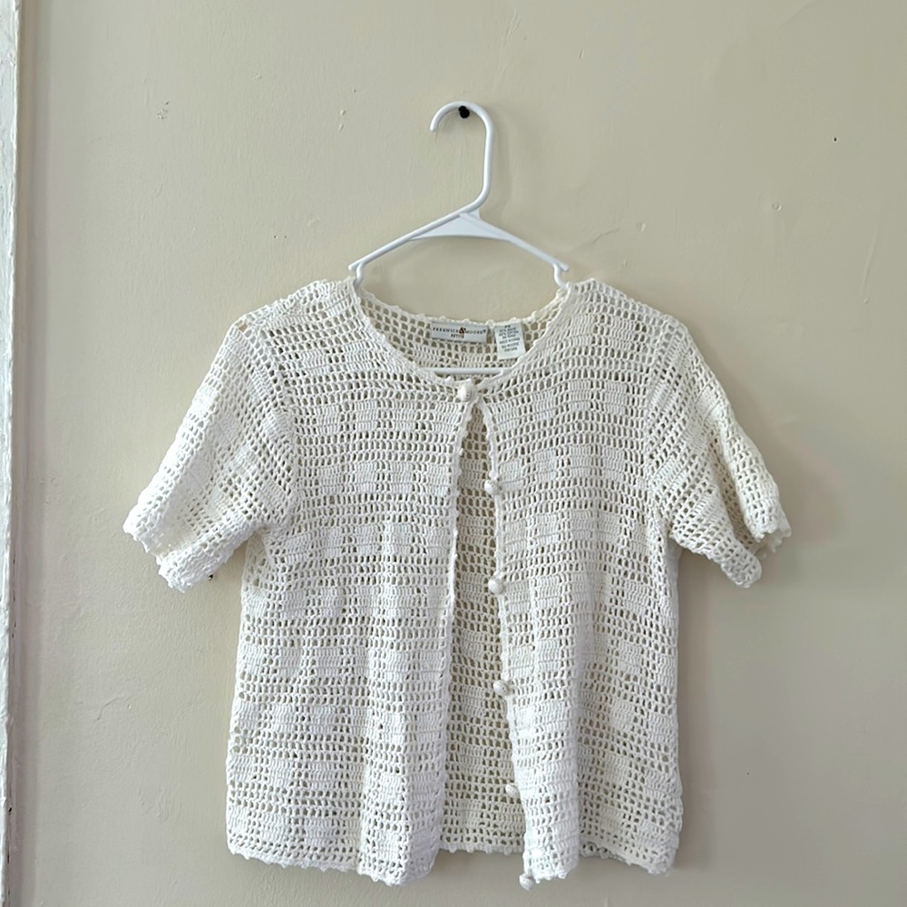 Preswick and Moore Womens Cropped Knitted Blazer| Petite 8